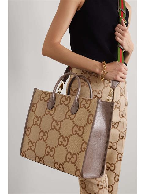 gucci smart tot|Gucci jacquard tote.